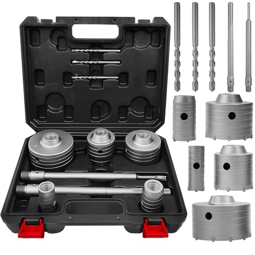 MonoPro 10-Piece Concrete Hole Saw Kit (30-100mm)
