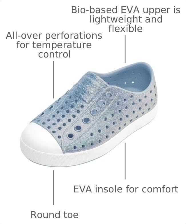 Image of Native Shoes Unisex-Child Jefferson Bio-Bling Sneakers