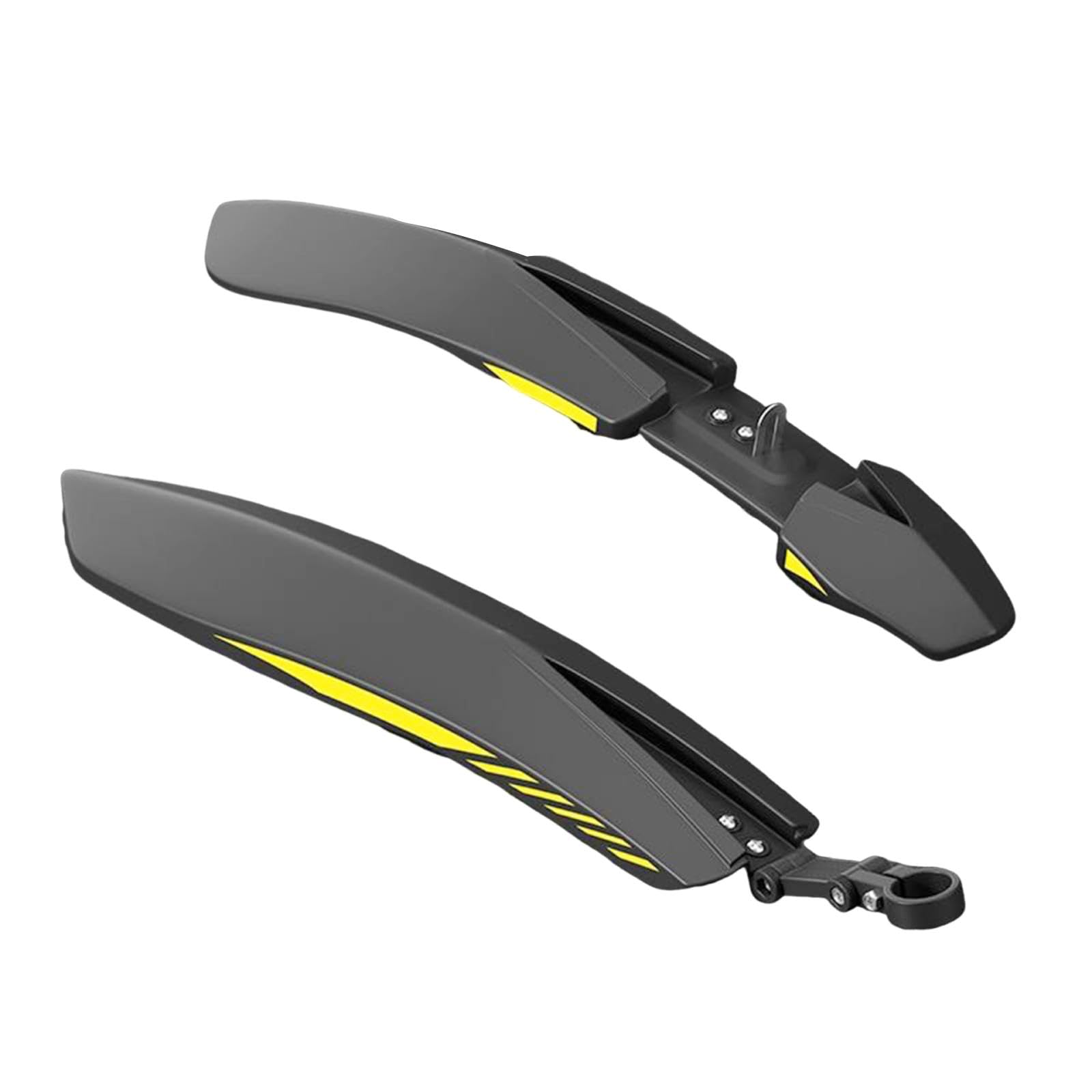 kowaku Bike Front Rear Fenders Bicycle Mudflaps Portable Components Fittings Thicken Bike Mudguards Bicycle Mud Guards for Bicycling, Black Yellow