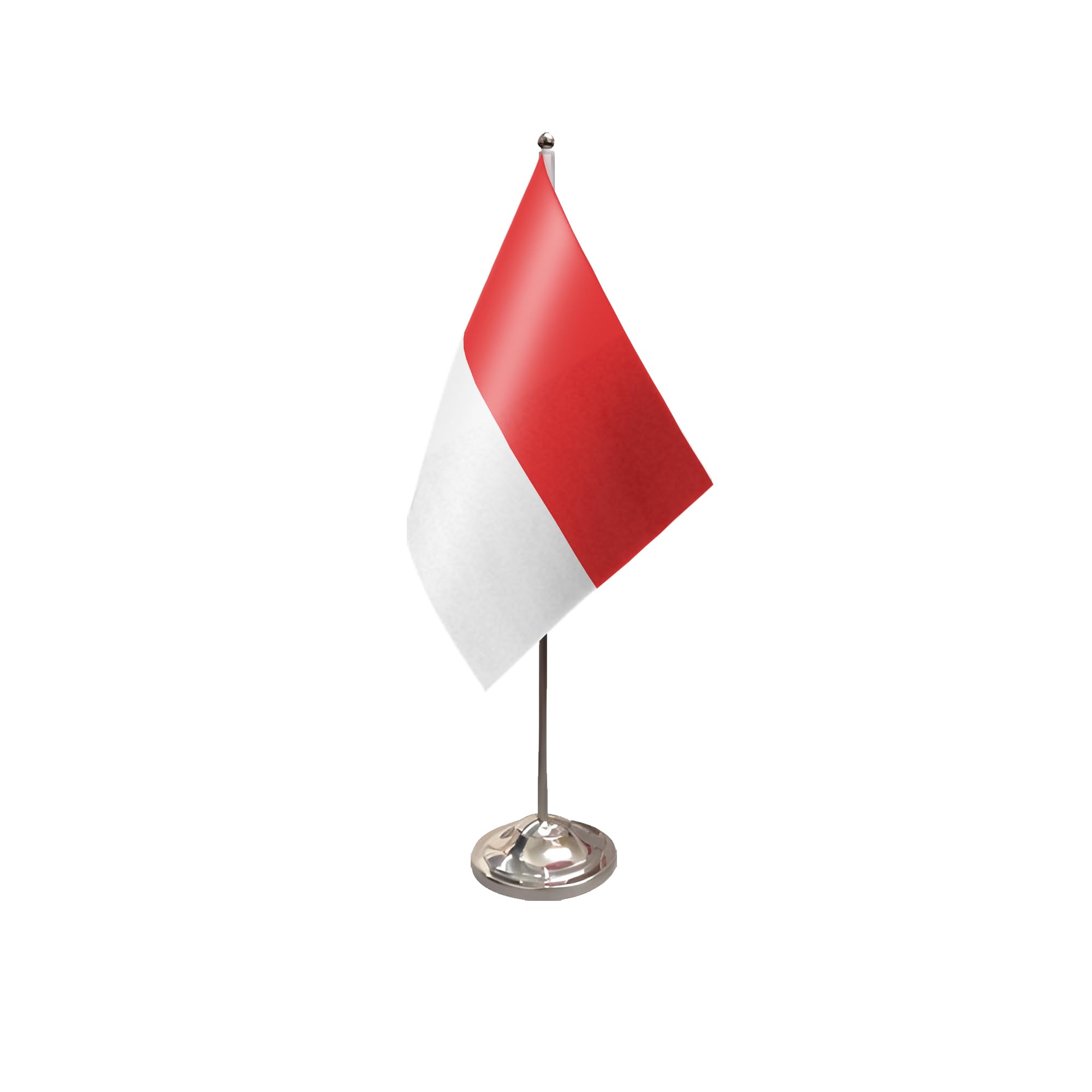 Flagtex Monaco Satin Table Flag With Chrome Pole & Base โ image 1