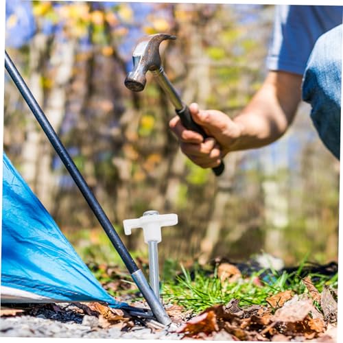 Piquetas de tienda de camping alargadas de acero inoxidable resistentes 5