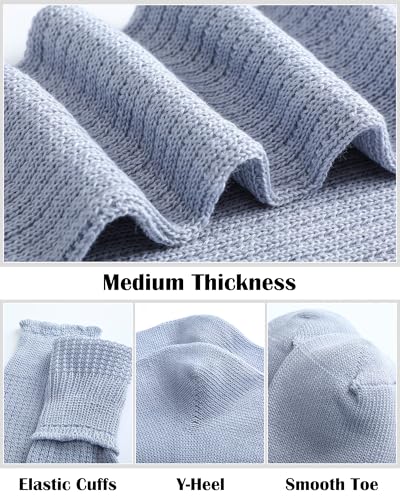 Image of Vabean 4 Pairs Long Slouch Socks Japanese Loose Bubble Scrunched Socks Cotton Baggy Slouchy Socks for Women Girls