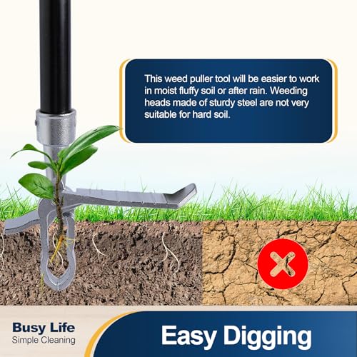 Image of Yocada Weed Puller Tool Stand Up Weed Remover Tool 62.59 inch