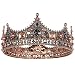 Produktbild Ystter Kronen für MäNner - Barocke Vintage Strass Kristall Krone, Herren Krone für Theater Absolvierung Party
