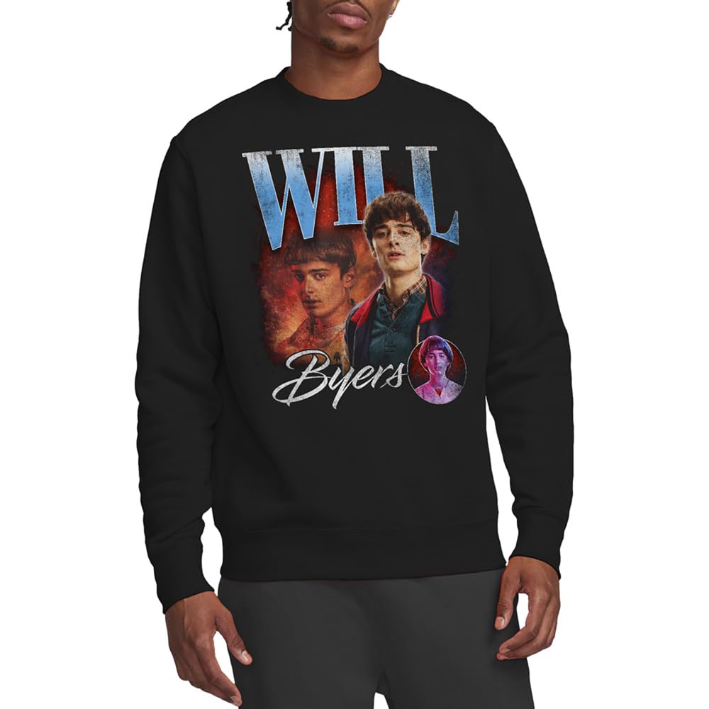 Sweatshirt Stranger Things vêtement pull-over mixte noir Will - 6