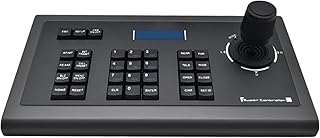 PTZ Camera Controller Video Conference Joystick Keyboard LCD Screen Display RS232 RS485 for Broadcast Church Live Streaming