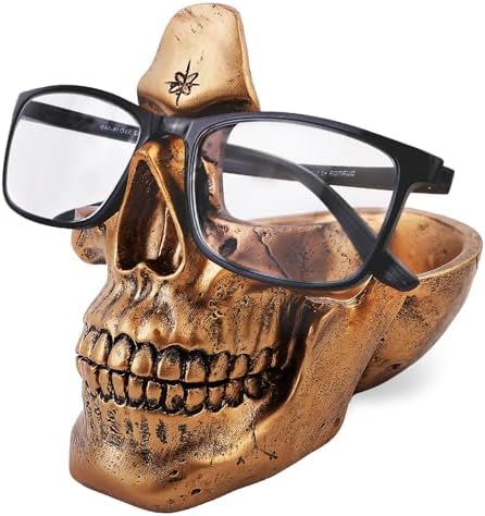 VIPbuy Porte-lunettes tête de mort, Porte-lunettes fantaisie avec...