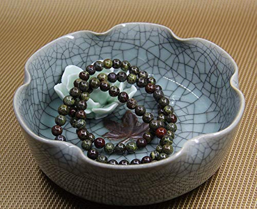 Image of Handmade Gem Semi Precious Gemstone 6mm Round Beads Stretch Bracelet 7 inch Unisex