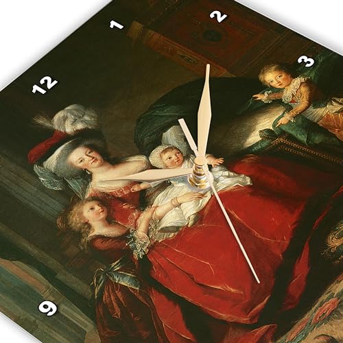 Reloj de Pared 3D Rose Marie-Antoinette 1787 miniatura 4