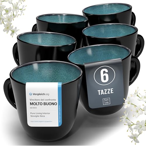 ✅ LASCIA CHE TI ISPIRI OGNI GIORNO: 6 tazze da caffè moderne che ti incantano dalla colazione al tè serale aromatico e impressionano anche i tuoi ospiti. Un set di tazze che sfrutta appieno il suo potenziale di diventare il tuo preferito.