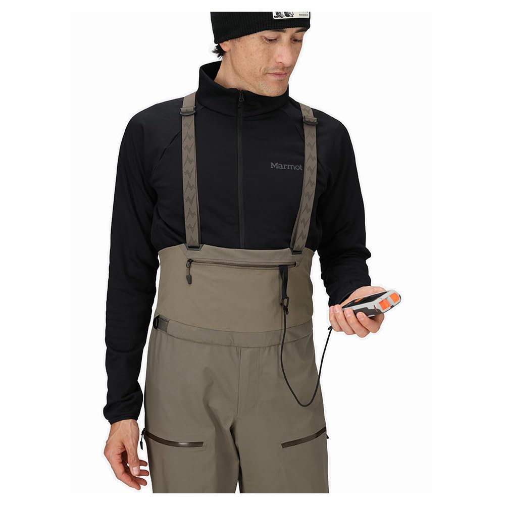 MARMOT Solitude UL Bio 1/4 Bib Outdoor Bereit Outdoor Ausrüstung Claystone XL