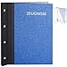 Produktbild alles-meine.de GmbH Zeugnismappe / Dokumentenmappe / Zeugnisringbuch - Zeugnisse _ Leinen Struktur - BLAU - A 4 - GEBUNDEN & Erweiterbar - Schraubalbum - mit 24 festen Seiten - R..