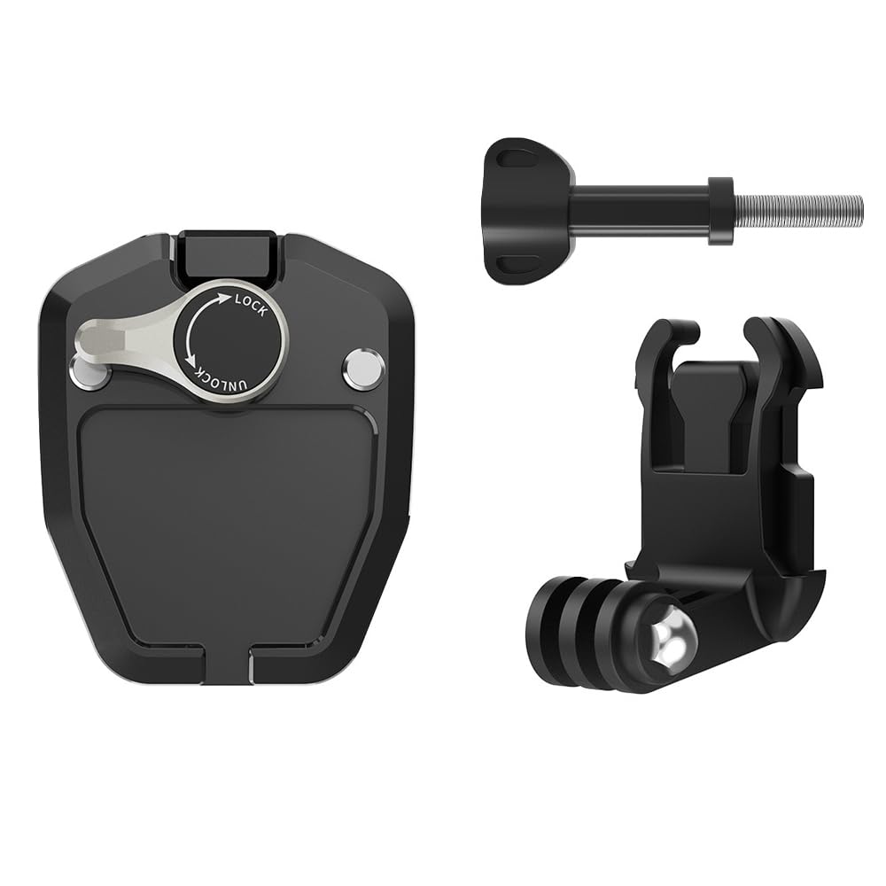 Honghauth Motorcycle Windshield Clip Mount Quick Release Clip Mount for Go Pro Hero 13 12 11 10 9 8 7, Insta360 X4 X3 X2 X ONE RS R, DJI Osmo Action &