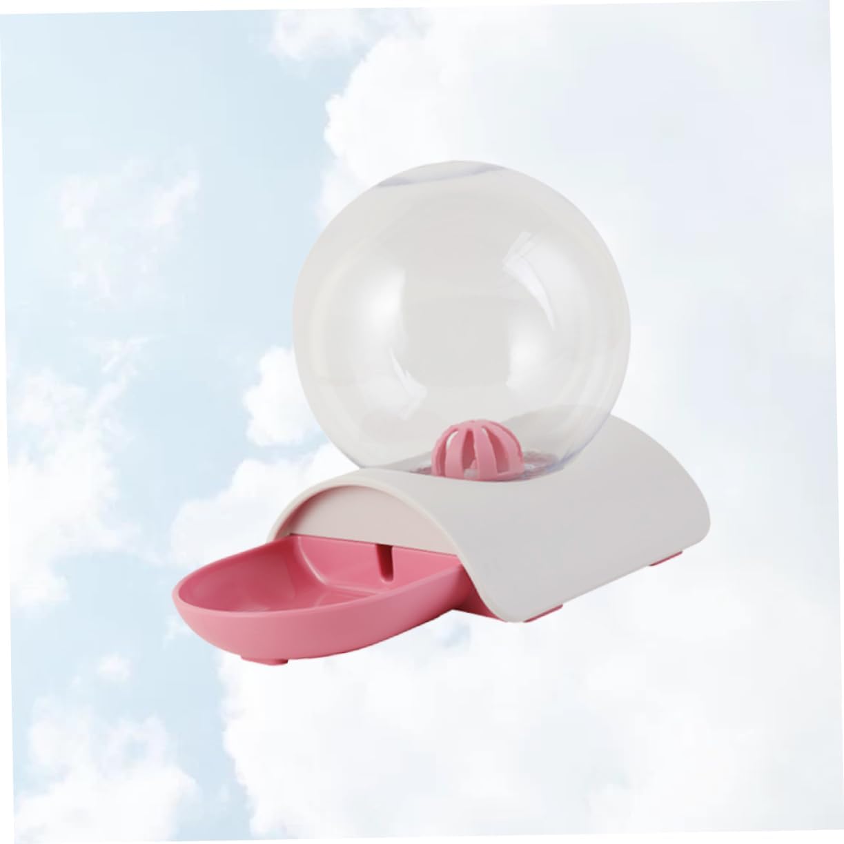 SUPVOX Automatic Pet Water Dispenser Pink Drinking Bowl for Cats and Dogs Durable Design with Smooth Surface Non-Slip Base for Home Decor and Pet Hydration