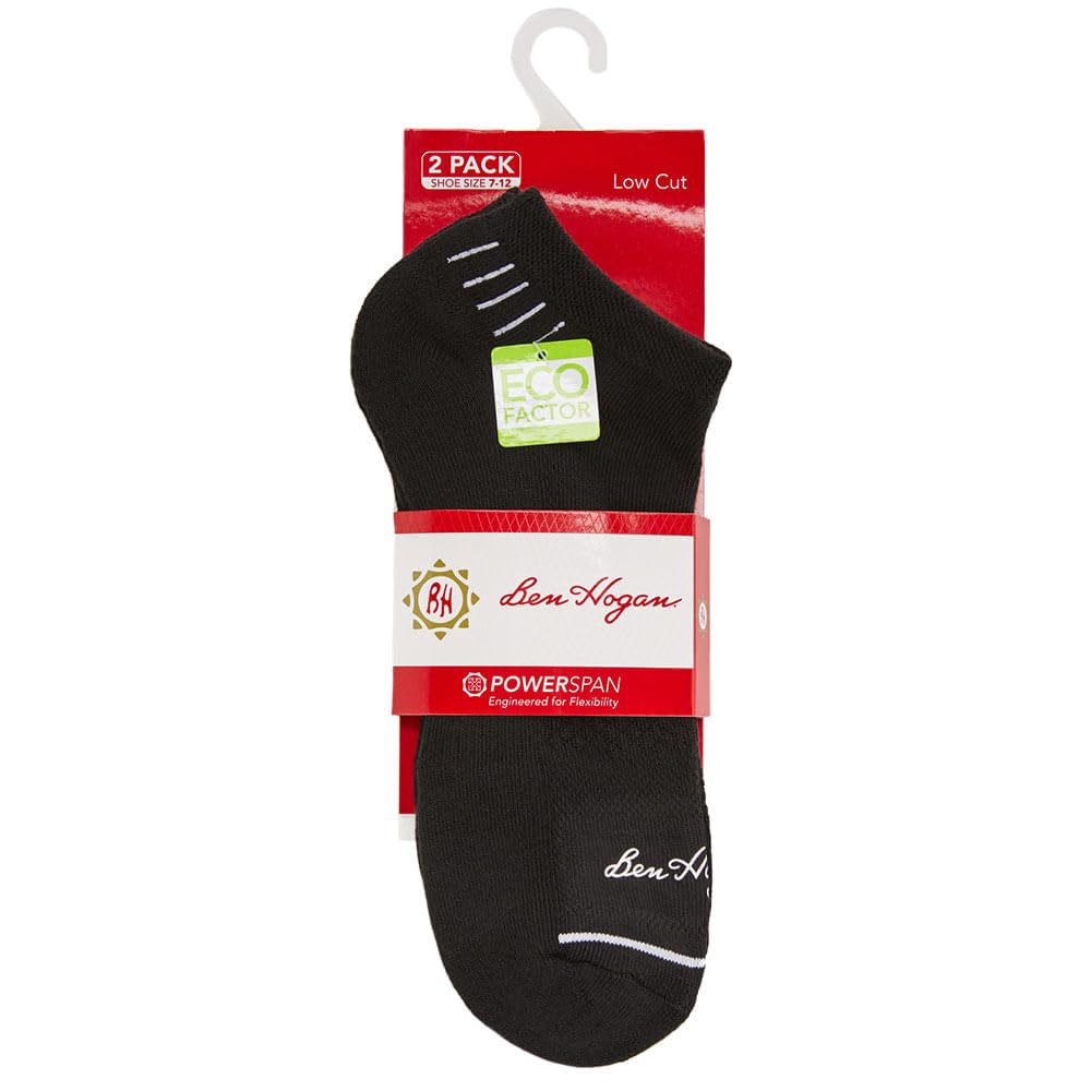 Ben Hogan Motion Stripe Ankle Socks - 2 Pack