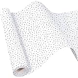 Renewing Minds, Black & White Dot Bulletin Board Paper Roll, 4 x 12 Feet
