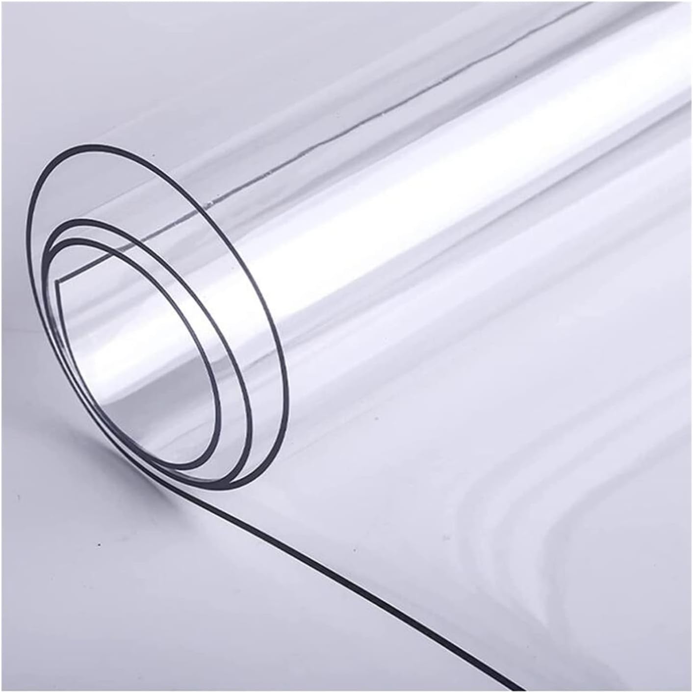 Clear Vinyl Plastic Floor Runner Protector - PVC 1.5mm Clear Entrance Floor Runner Protector, HD Transparent Carpet Hallway Hardwood Floors Mat Protect Pad, Non-Skid, Waterproof, Low Pile Doormat Use,