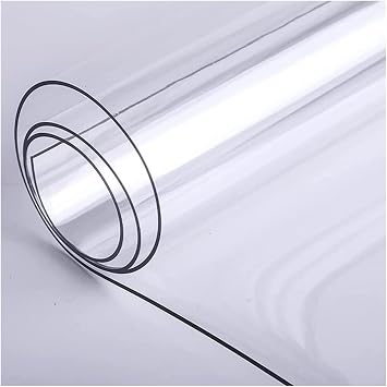 Clear Vinyl Plastic Floor Runner Protector - PVC 1.5mm Clear Entrance Floor Runner Protector, HD Transparent Carpet Hallway Hardwood Floors Mat Protect Pad, Non-Skid, Waterproof, Low Pile Doormat Use,