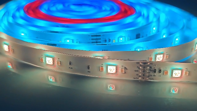 Image of LED Strip Lights for Bedroom 32.8ft,Music Sync Color Changing LED Lights with Remote and App Control,RGBICWW Strip for Room Home Kitchen Party Stairs Bar Decoration