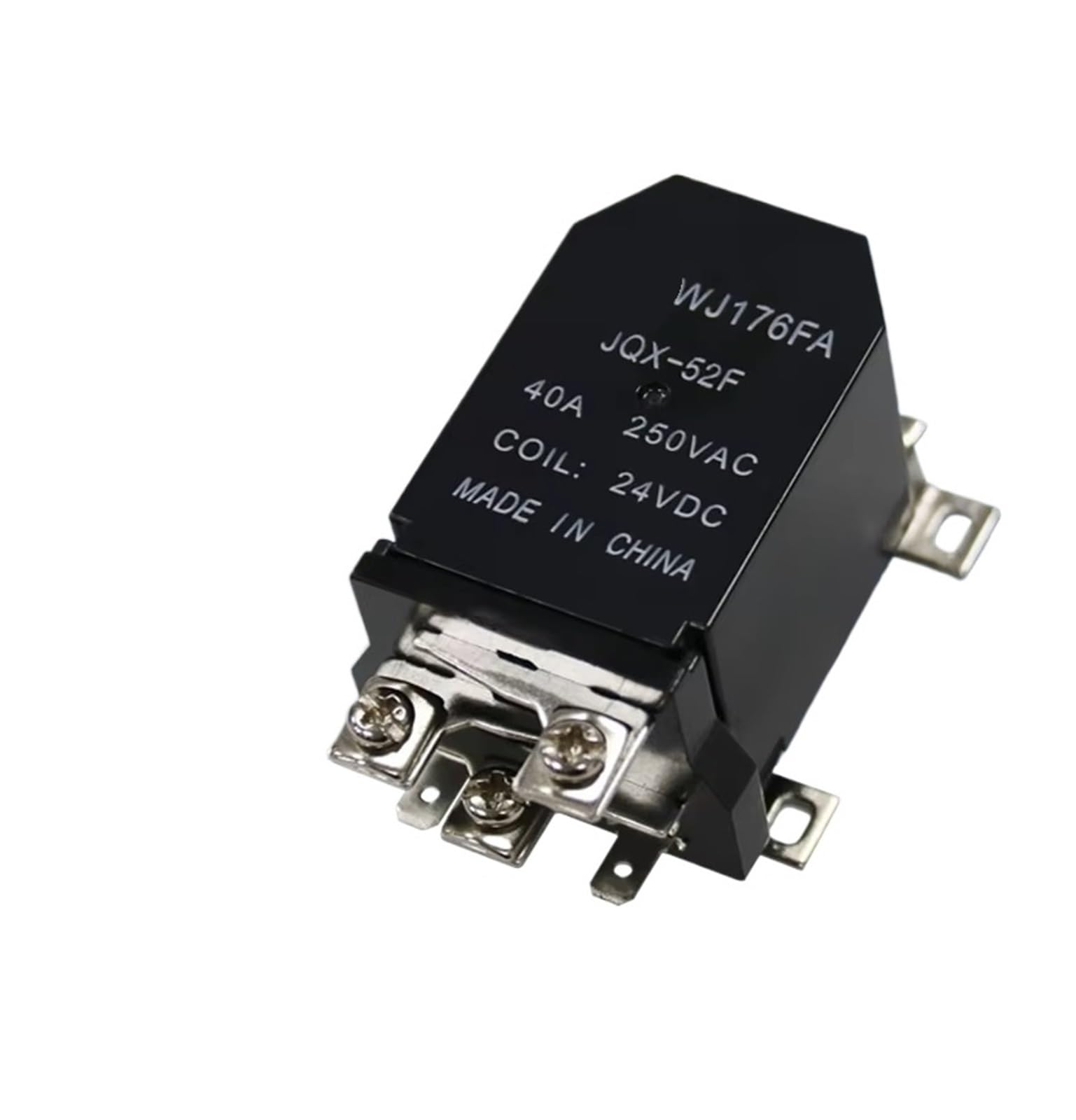 BALYDLUL JQX-52F 1Z 24 vdc relay 12VDC 40a ge relay switch High-power Relay Electromagnetic Reley WJ176FA(Normal Close,12VDC)