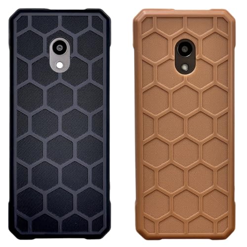 Image of ZAOMA Back Case TPU Cover Compatible for Nokia 235 4G 2024 DS-Model NO. : TA-1616 Rugged Case (Pack of 2) (NK2354G Rug BLKCPBRW), Multicolor