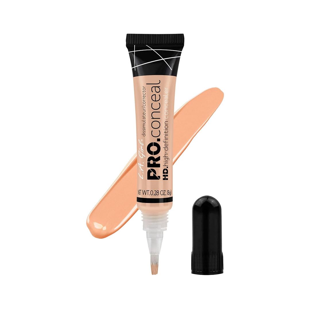 L.A. Girl Cosmetics HD Pro Concealer, Porcelain, 0.28 oz, (LAX-GC969)[Amazon-developed Certification] Compact by Design