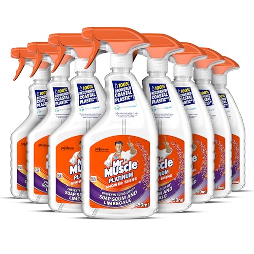 Mr Muscle Platinum Shower Shine Spray Pack of 6 (6 x 750ml)