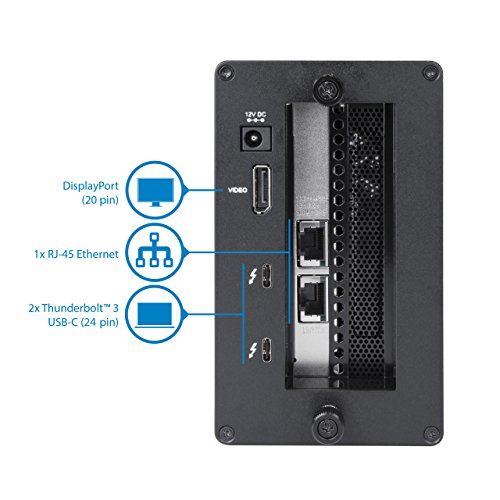 StarTech Thunderbolt 3 a 10 Gbe NIC 2 puerto Caja PCIe externa miniatura 3