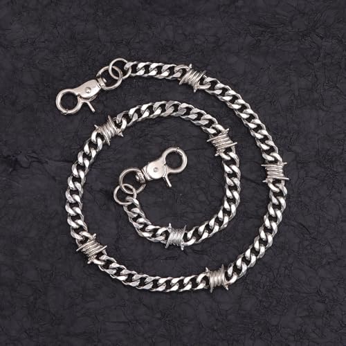 Image of Gothic Pants Chain Wallet Keychain Edgy Punk Hip Hop Waist Accessory for Jeans, Streetwear Women Men