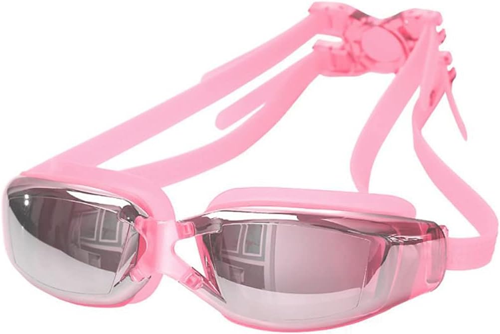 Large Frame Electroplating Adjustable Swimming Goggles Swim Diving Water Glasses Waterproof Anti-fog Swimwear