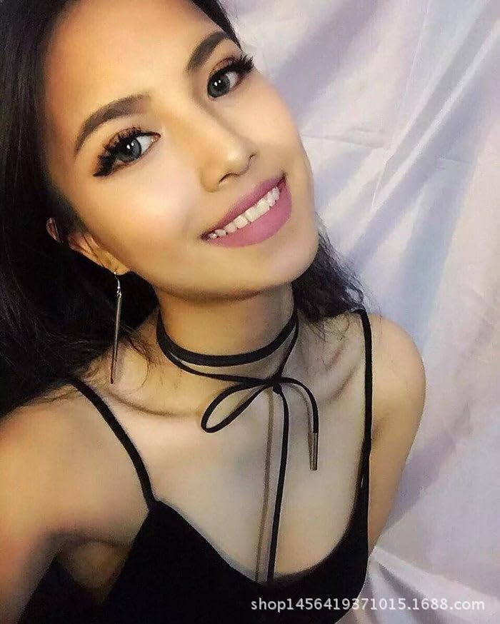 Gothic Bow Velvet Choker Necklace Sexy Long Tie Neck Chain with Silver Gold Pendant Boho Rope Collar for Women Party Accessories - Image 4