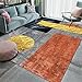 Tapis Doux Chambre Coussin Sol Enfant Conception Graphique géométrique Abstraite Minimaliste Moderne Gris Bleu Orange doré Decoration Salon Moderne 40X60cm