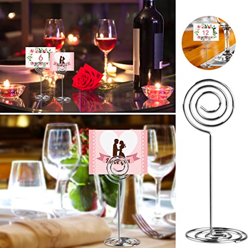 Ultnice 10Pcs Swirl Table Number Photo Holder Stands For Weddings Party Gatherings #TOP1