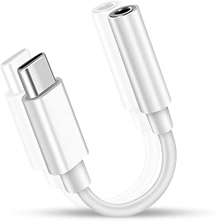 RuiMi USB-C Type-c変換3.5 mmヘッドフォンアダプタ 変換ヘッドオーディオアダプタ線/通話/音楽/リモコン Type-C ヘッドフォンジャックアダプタ イヤホン 【 iPhone 15/15 Pro/iPad/Mac/Android スマートフォン タブレットなどに対応】変換ケーブル