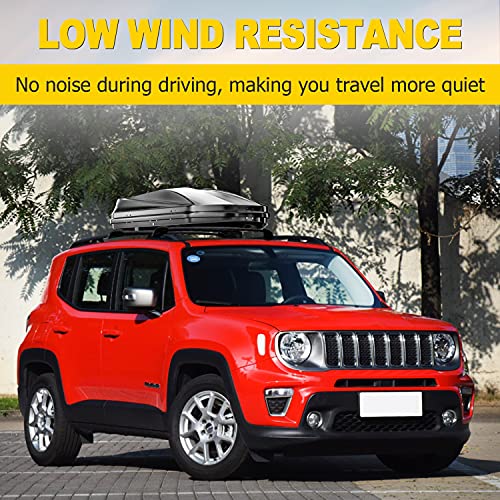 Auxmart Roof Rack Cross Bars Fit For Jeep Renegade 2014 2015 2016 2017 2018 2019 2020 2021 2022, Black Rooftop Luggage Rack Rail Replacement,Aluminum Cargo Carrier Bars Oe Style #TOP2