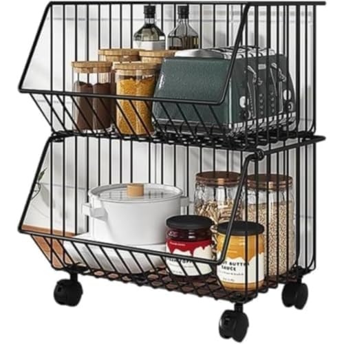 Wapik ���ړI�X�`�[�����[���b�N 2 �i / 3 �i / 4 �i / 5 �i �r�֕t�� �h�K���� ���^ 29cm ���O���\ �L�b�`���E�o���R�j�[�E�g�C���p �G�݁E���󕨁E���������[ �g���ĊȒP ��e�� (�u���b�N,2�i�F41*29*42cm)