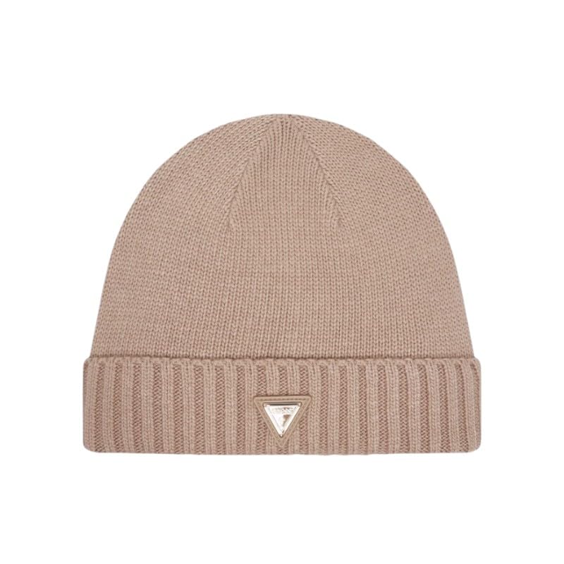 Guess Chapeau femme V4BZ08Z39B0 Bonnet Sweater Unique Taupe AI25, taupe, Taille Unique