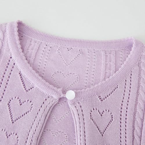 Toddler Kids Girls Cotton Knit Sweater Cardigan Crew Neck Long Sleeve Warm Coat Outerwear3