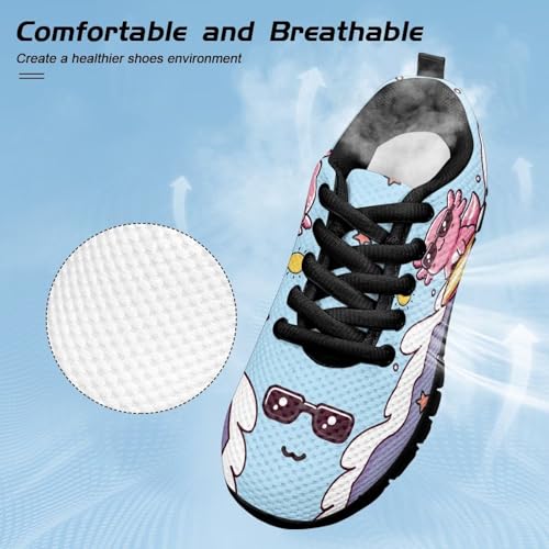 Kids Animals Sneaker Soft Lightweight Breathable Lace-Up Tennis Shoes for Litter Kids Anti-Slip School Athletic Outdoor Footwear Running Shoes for Big Kid US 11-54