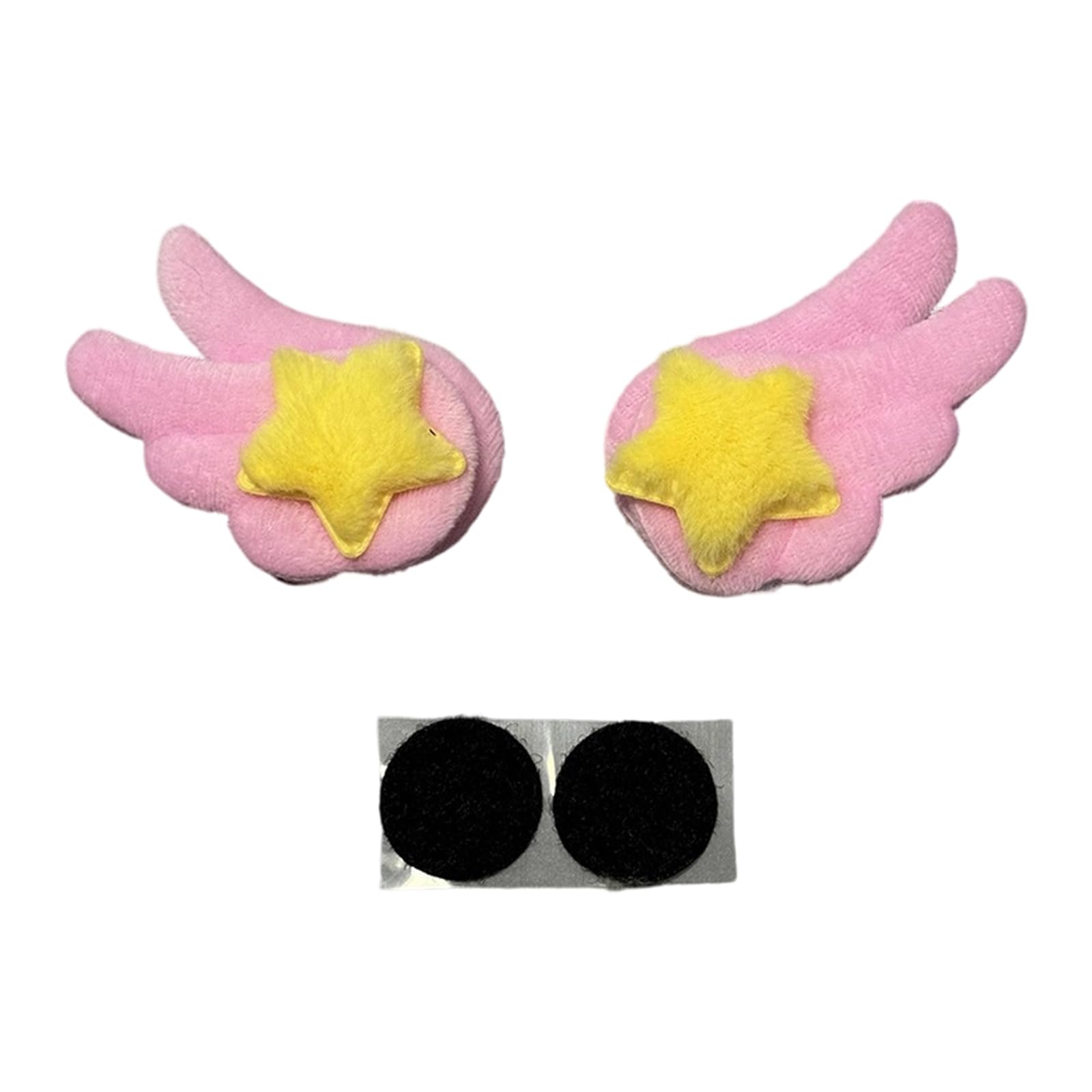 Adorable Plush Star Wing Decals for Helmets and Remove with Strong Sticker Helmet Sticker