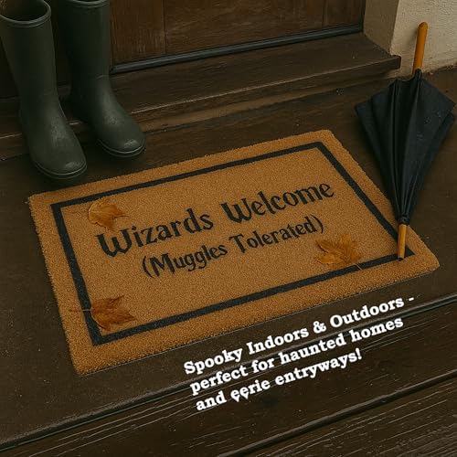 Nicola Spring Halloween Coir Door Mat - 60 x 40cm - Wizards Welcome - Pack of 1 - Decorative Indoor Front Door Floor Mat Entry Dirt Trapper Rug Outdoor Boot Scraper Non Slip Backing Doormat - Cosy Home Interiors Nicola Spring Halloween Coir Door Mat - 60 x 40cm - Wizards Welcome - Pack of 1 - Decorative Indoor Front Door Floor Mat Entry Dirt Trapper Rug Outdoor Boot Scraper Non Slip Backing Doormat - Image 6