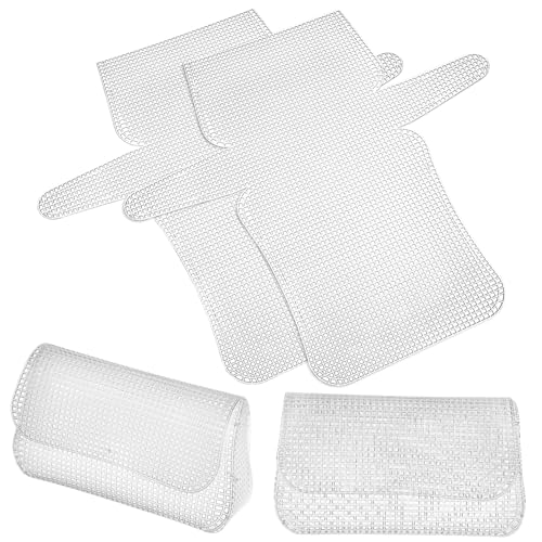 NUOBESTY 4pcs Cross Stitch Mesh Sheets Durable Canvas for Crochet Knitting Enhanced Precision for DIY Crafts Versatile Design for All Embroidery Projects
