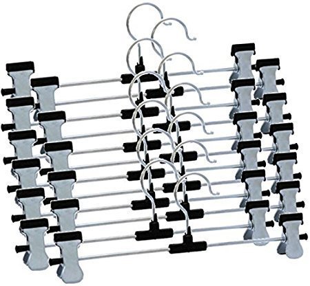 Truvic Premium Quality Steel Cloth Hangers - Set of 12