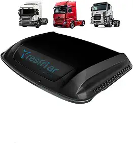 Climatizador de Ar Caminhão Série 8 com Controle e App Preto Scania Mercedes Fordd 24v - Resfriar