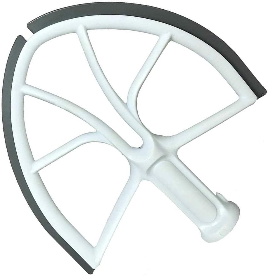 Beater Blade for KitchenAid 6-Quart Bowl Lift Stand Mixer，Plastic Flat Beater Paddle with Silicone Edges，Kitchenaid Accessory