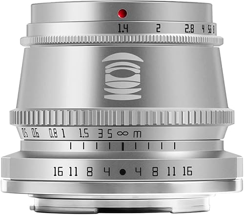 TTArtisan Lente de enfoque manual F1.4 APS-C de 1.378 in para cámara Sony E Mount como A9 A7R IV A7R III A7R II A7S II A7III A7II A5000 A5100 A6000