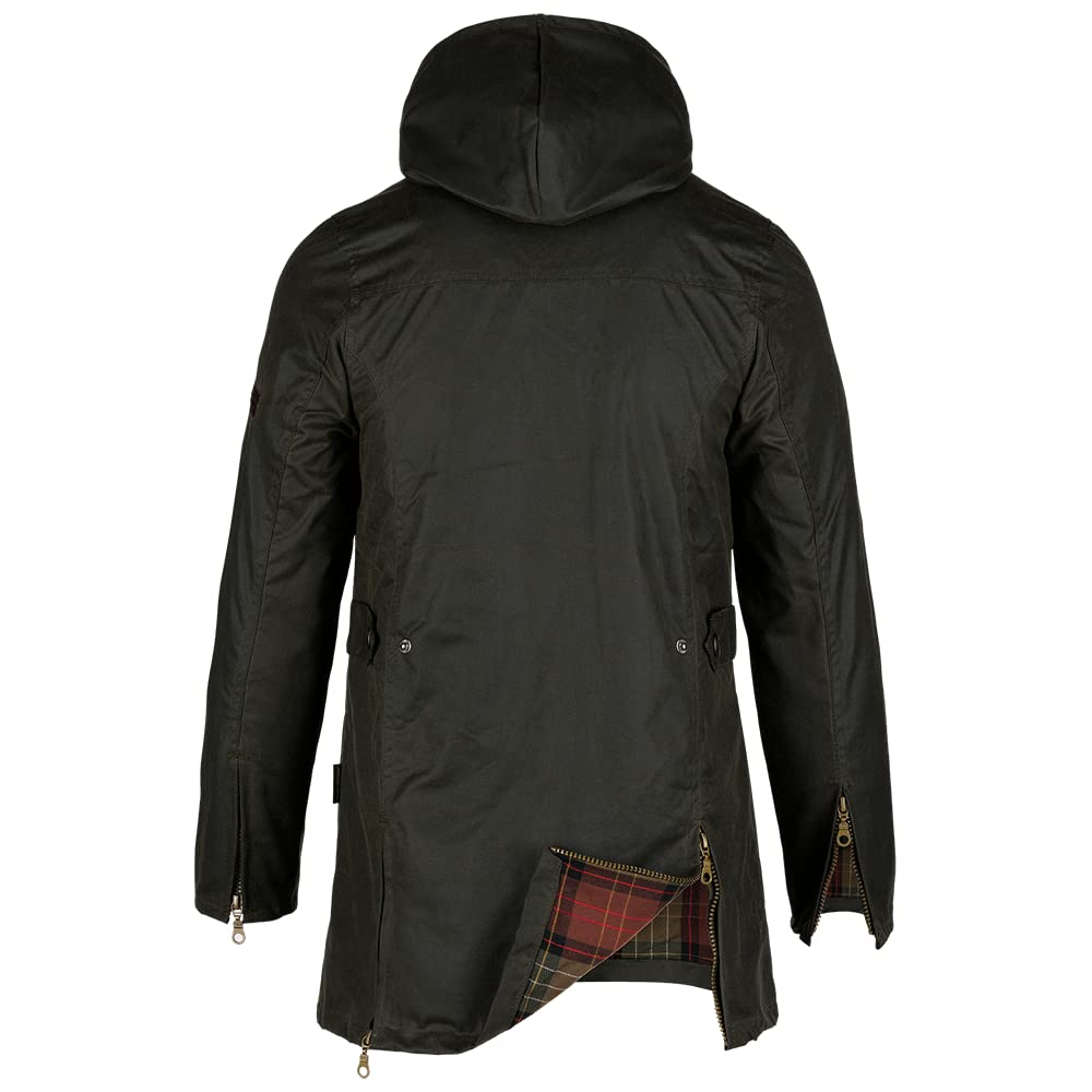 Romneys Damen-Wachsjacke New Ashdown - Robuste Wind- und wasserdichte, tailliert geschnittene Regenjacke inklusive Kapuze