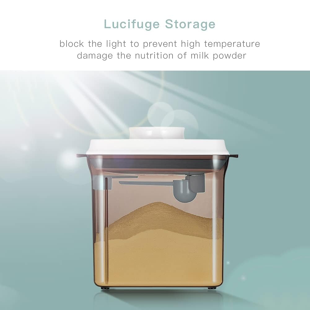 Dispenser per latte in polvere. Contenitore portatile per latte in polvere per alimenti. Sigillante resistente all'umidità per conservare latte in polvere e alimenti.
