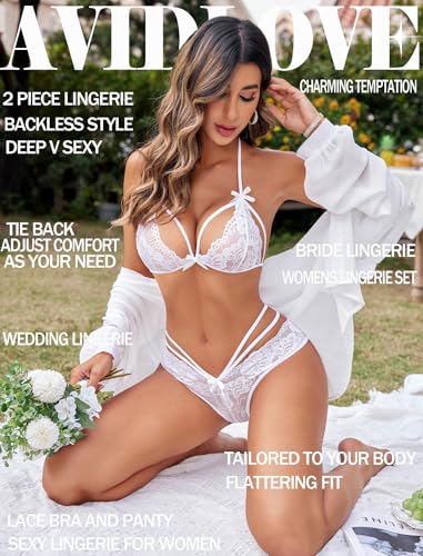 Image of Avidlove Lingerie Lace Babydoll 2 Piece Sexy Bra and Panty Sets