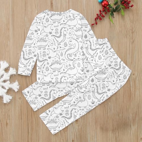 Colorable 𝐏a𝐣amas for Kids Coloring 𝐏𝐣s with Markers Color Your Own 𝐏a𝐣amas for Kids Cute 𝗦leepwear 2-Piece2